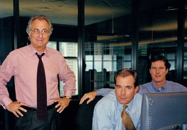 Bernard Madoff, with Mark and Andrew
